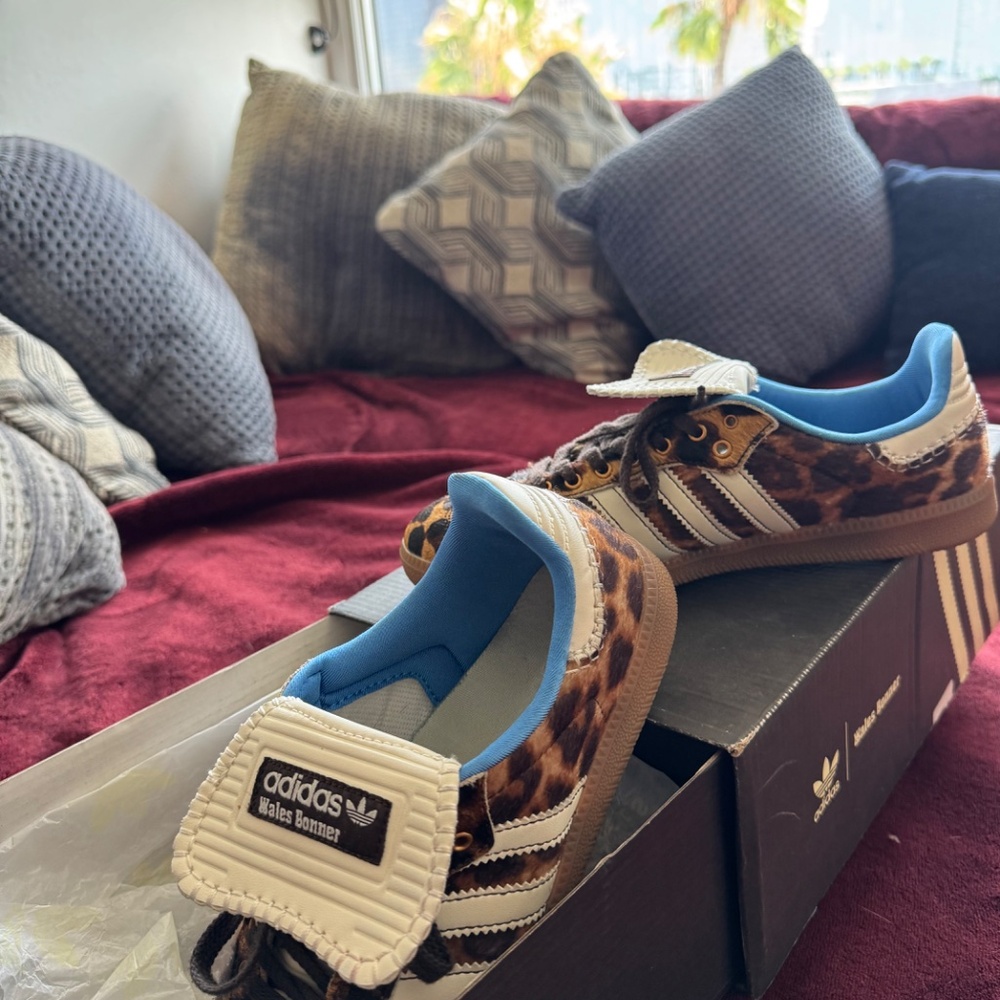 Adidas Whales Bonner Cheetah Samba - Size 7 - Picture 2 of 3